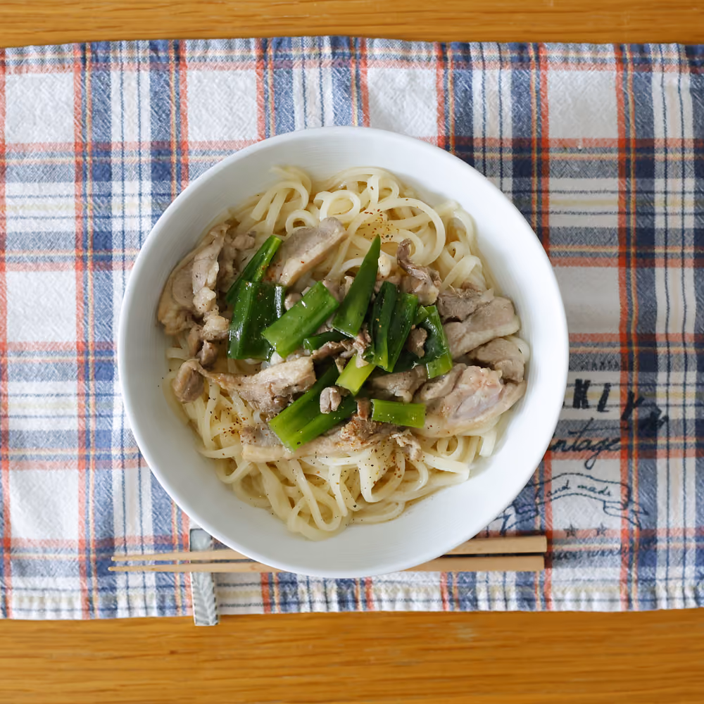 鶏肉とネギのうどん